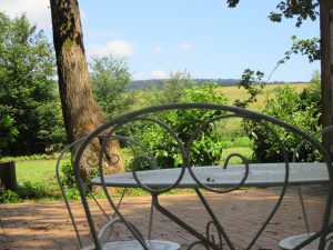 Vue terrasse chalet de Cros